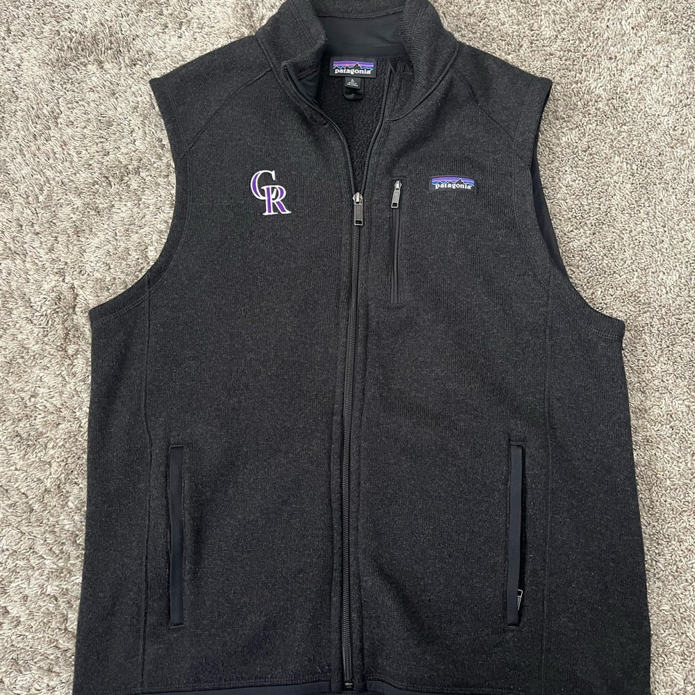 Patagonia Men's Better Sweater Vest (Colorado Rockies) Embroidered Men Size L